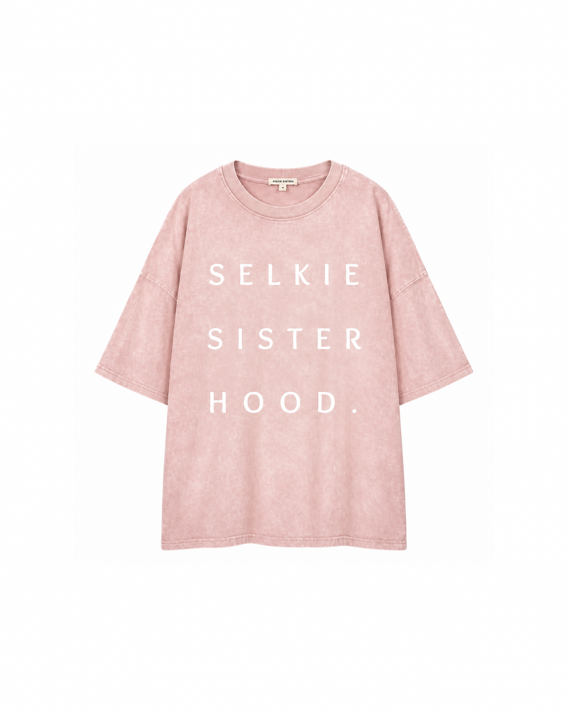 Selkie Sisterhood Cotton Tee — Blush