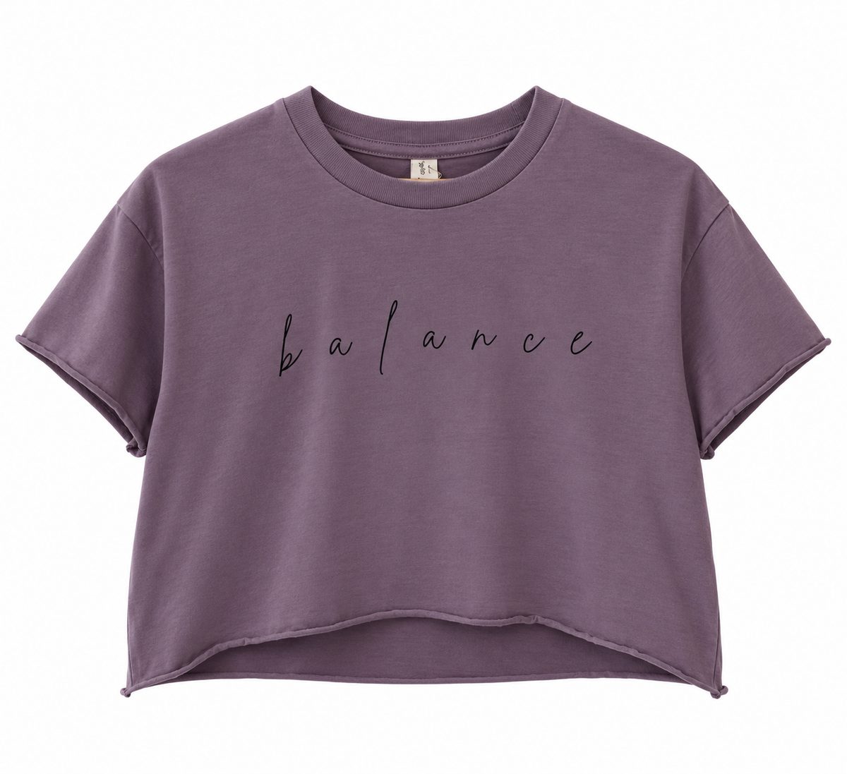 Balance Crop Tee — Amethyst