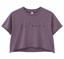 Balance Crop Tee — Amethyst