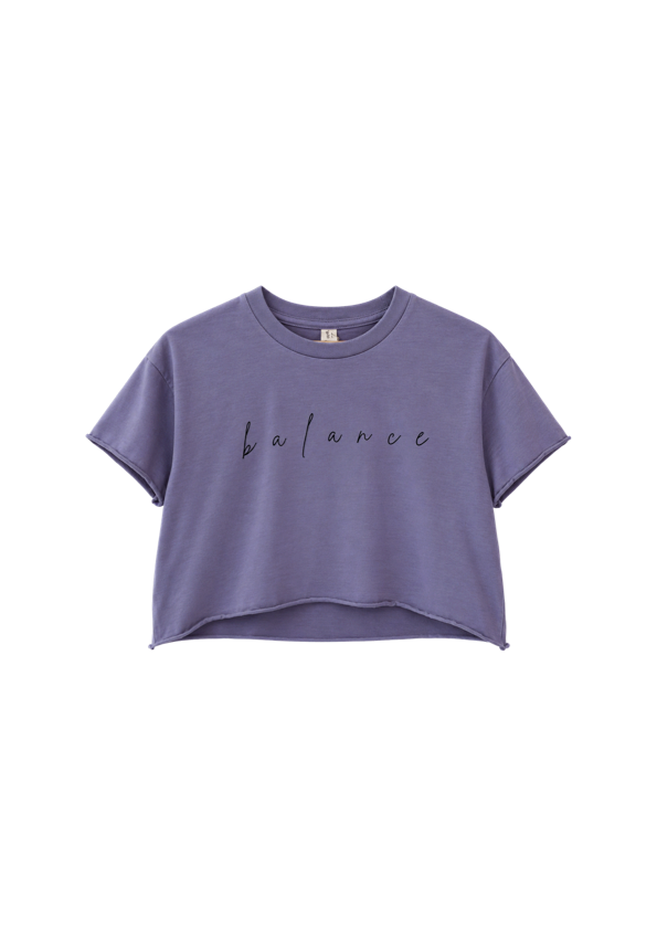Balance Crop Tee — Amethyst