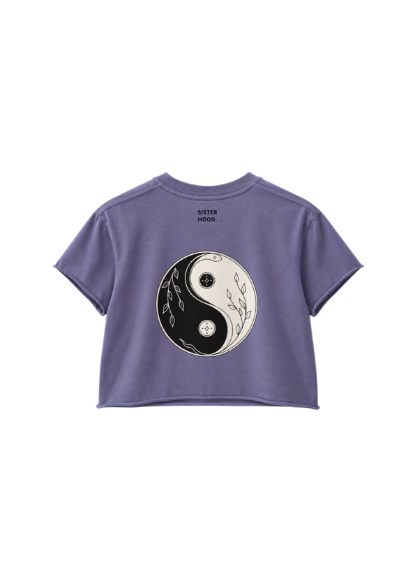 Balance Crop Tee — Amethyst