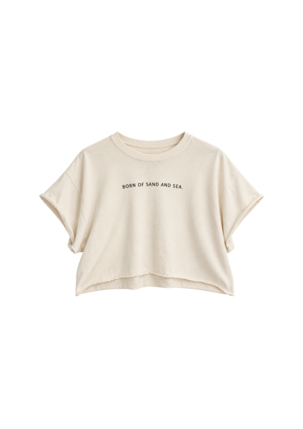 Born of Sand + Sea Crop — Midnight Black + Cream
